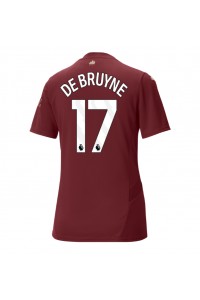 Manchester City Kevin De Bruyne #17 Fotballdrakt Tredje Klær Dame 2024-25 Korte ermer